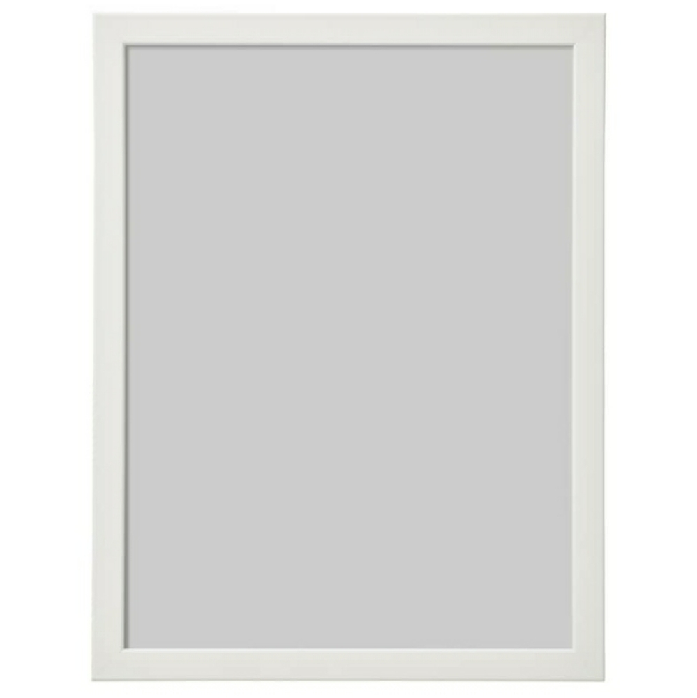 2 White picture frames 12x16"